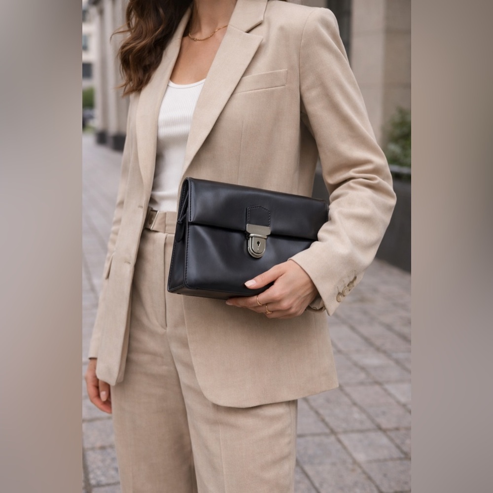 CELINE vintage preloved great condition black wristlet